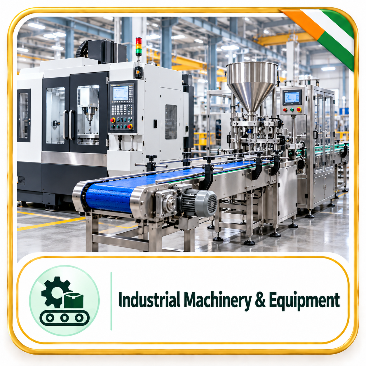 Industrial machinery and B2B procurement visual
