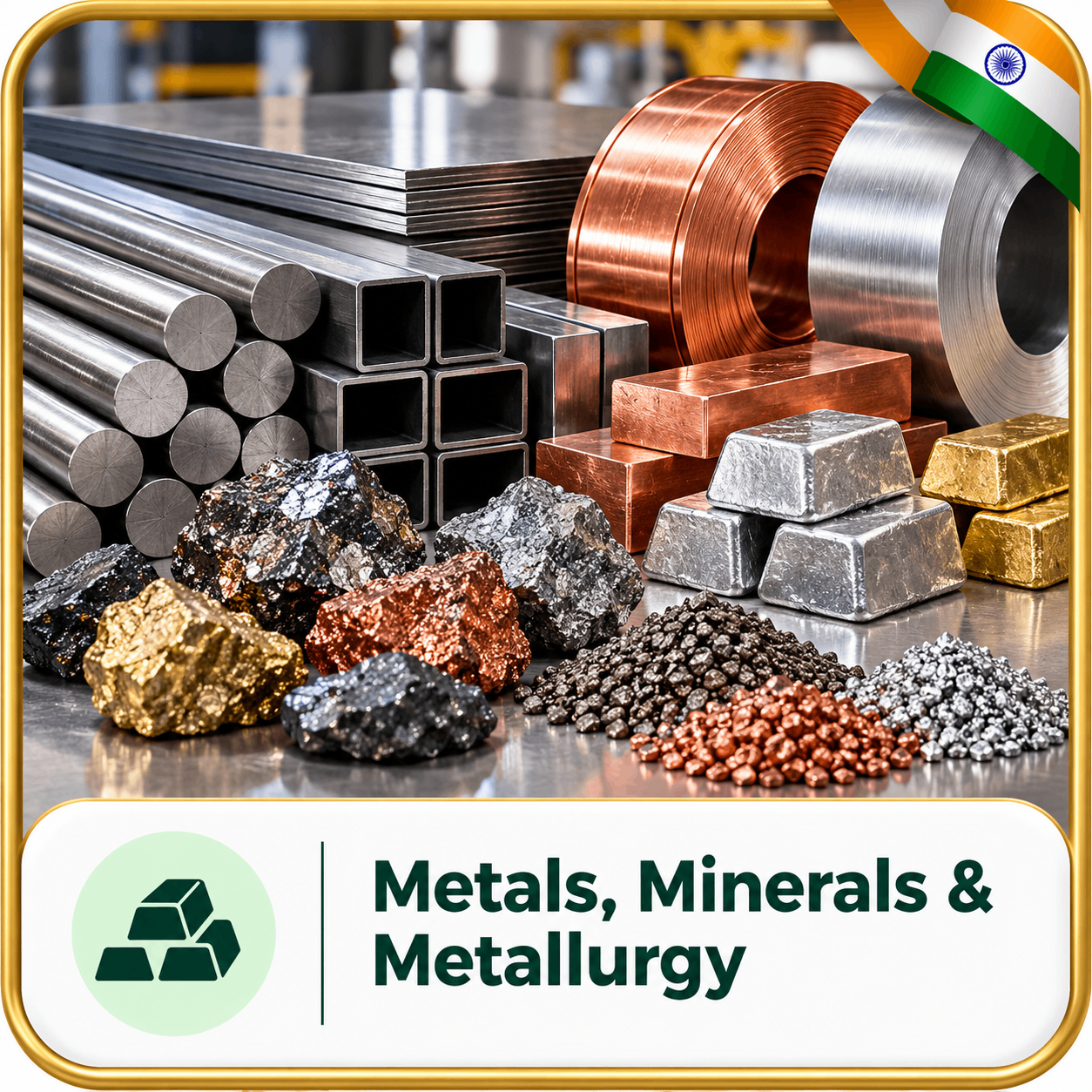 Metals, Minerals & Metallurgy
