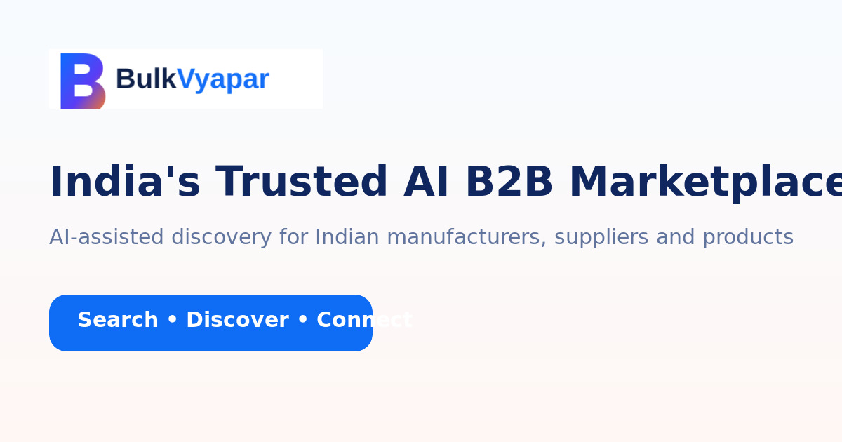 BulkVyapar AI B2B marketplace and business discovery
